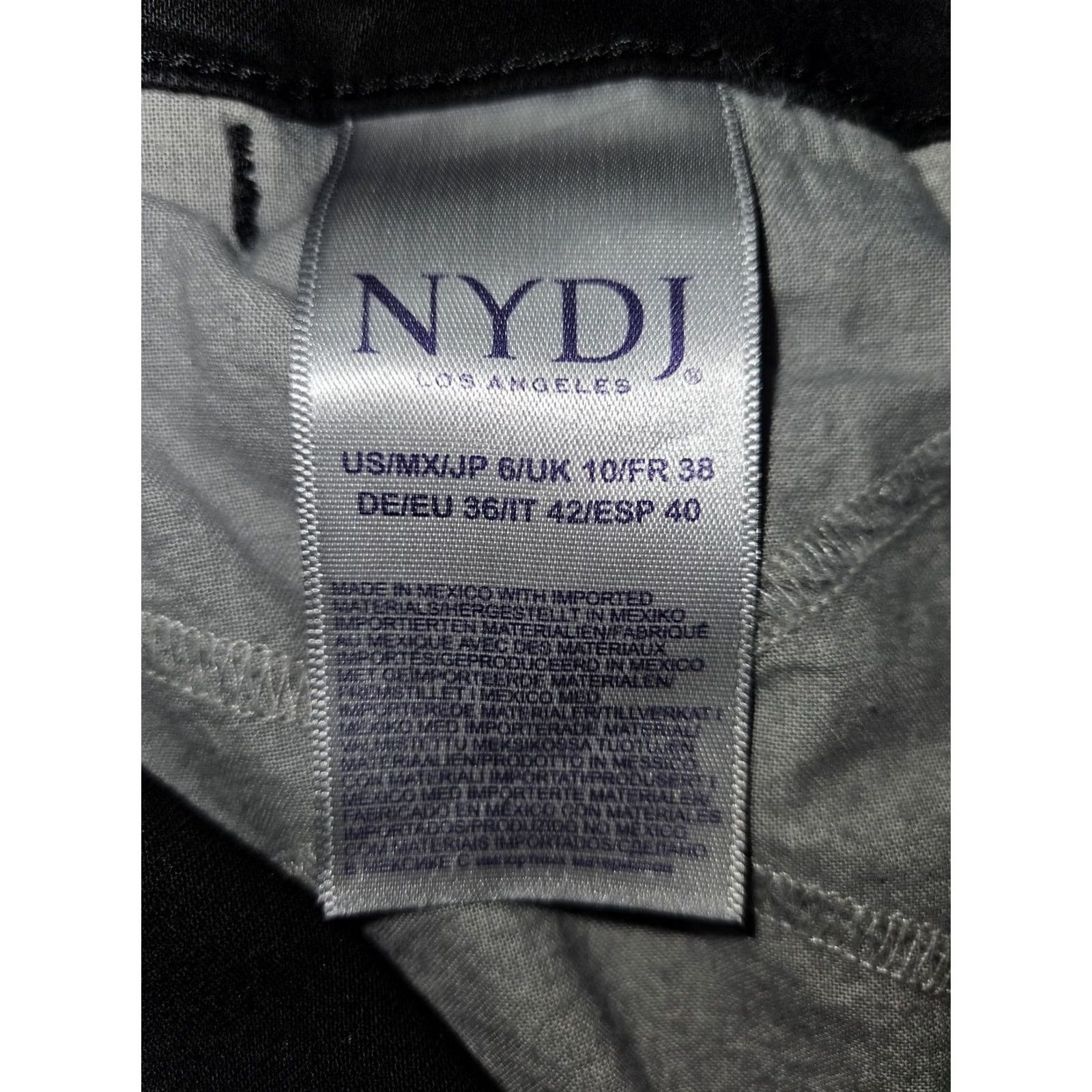 NYDJ NYDJ Pants Womens 6 Black Lift Tuck Stretch Career Trouser Bootcut Size 28" / US 6 / IT 42 - 4 Thumbnail