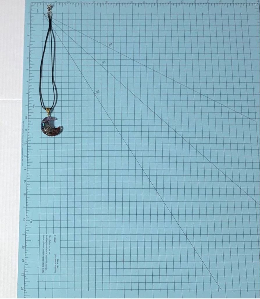 WE Fashion Moon Orgonite Pendant Chain Necklace Cosmic Healing Crystal Size ONE SIZE - 3 Thumbnail