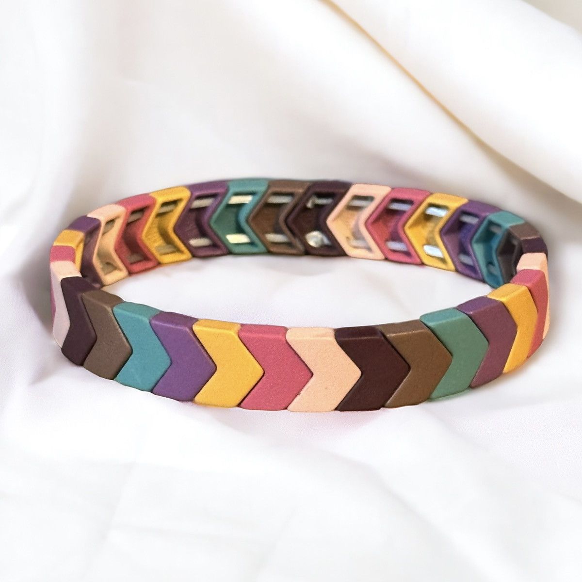 Other Frenzy multicolor chevron bead bracelet Size ONE SIZE - 1 Thumbnail