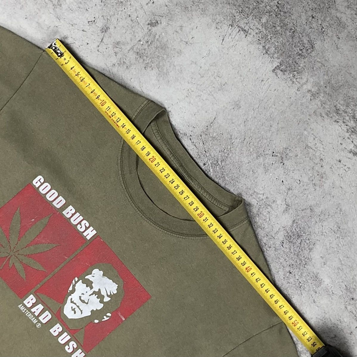 Vintage Y2K Good Bush Bad Bush Amsterdam Weed Tee Size US M / EU 48-50 / 2 - 13 Thumbnail
