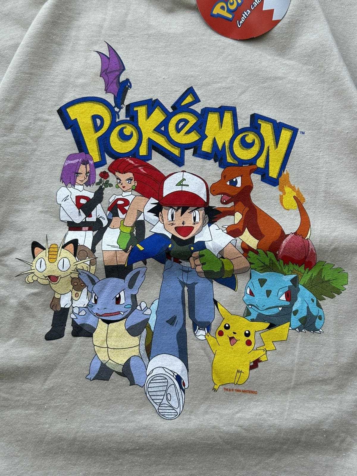 Pokemon New Vintage tee shirt pokemon pikachu 1999 y2k by nintendo Size US XS / EU 42 / 0 - 4 Thumbnail
