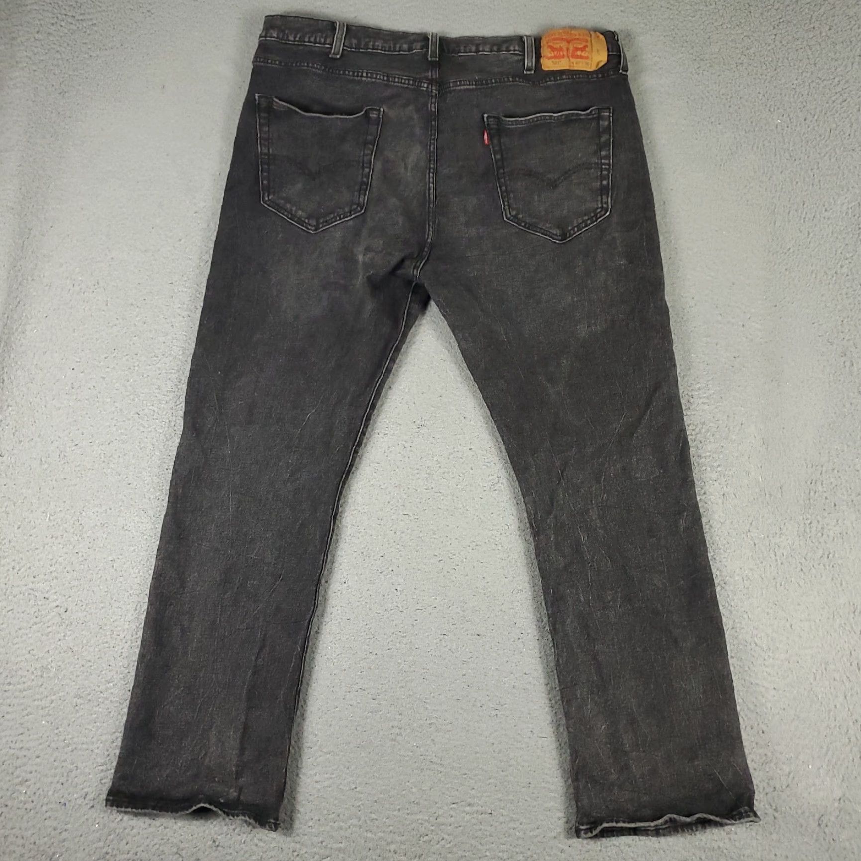 Levi's Levis 501 Jeans Mens Gray Straight Leg 40x30 Regular Fit Cotton Denim Pants Mens Size US 40 / EU 56 - 7 Thumbnail