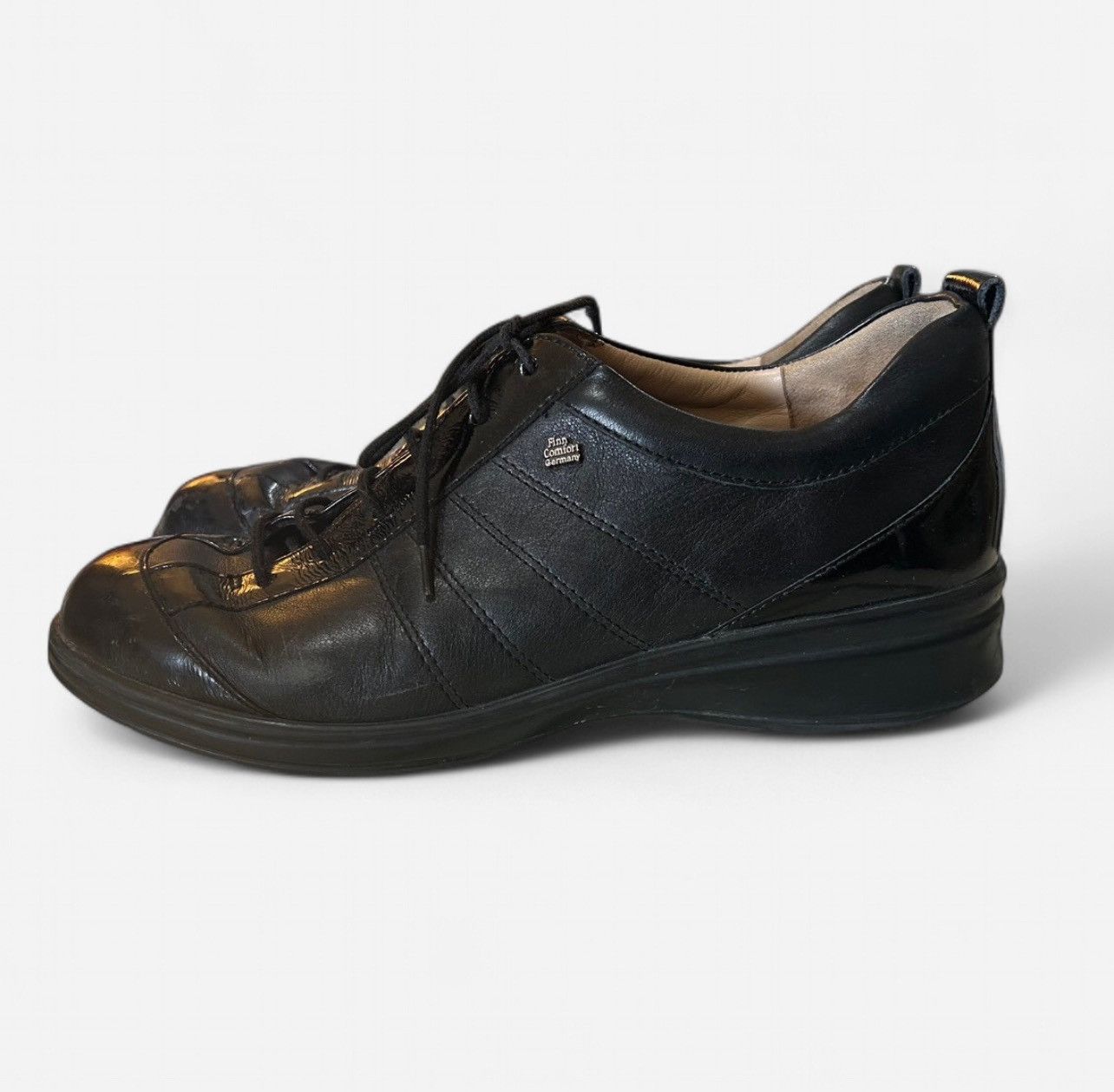Other Finn Comfort Calfskin Leather Black Comfy Sneakers Size 5 Size US 5 / IT 35 - 2 Thumbnail