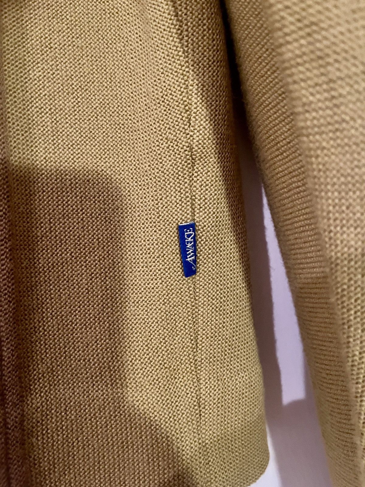 Awake NY Wool stripped cardigan yellow