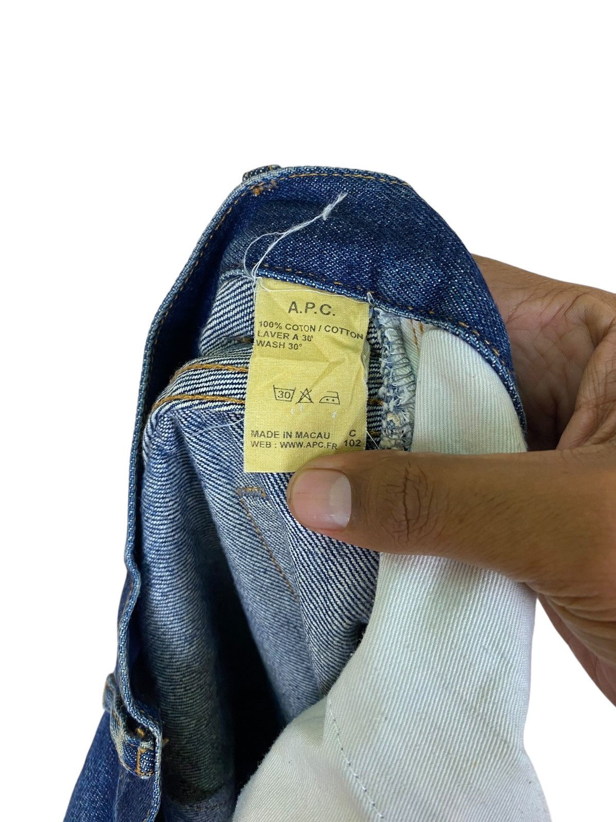 A.P.C. Vintage A.P.C Distressed Selvedge Denim Size US 33 - 15 Thumbnail