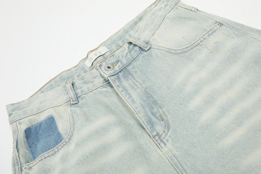 Japanese Brand × Jean Men's loose punk distressed washed ripped scimitar jeans Size US 32 / EU 48 - 3 Thumbnail