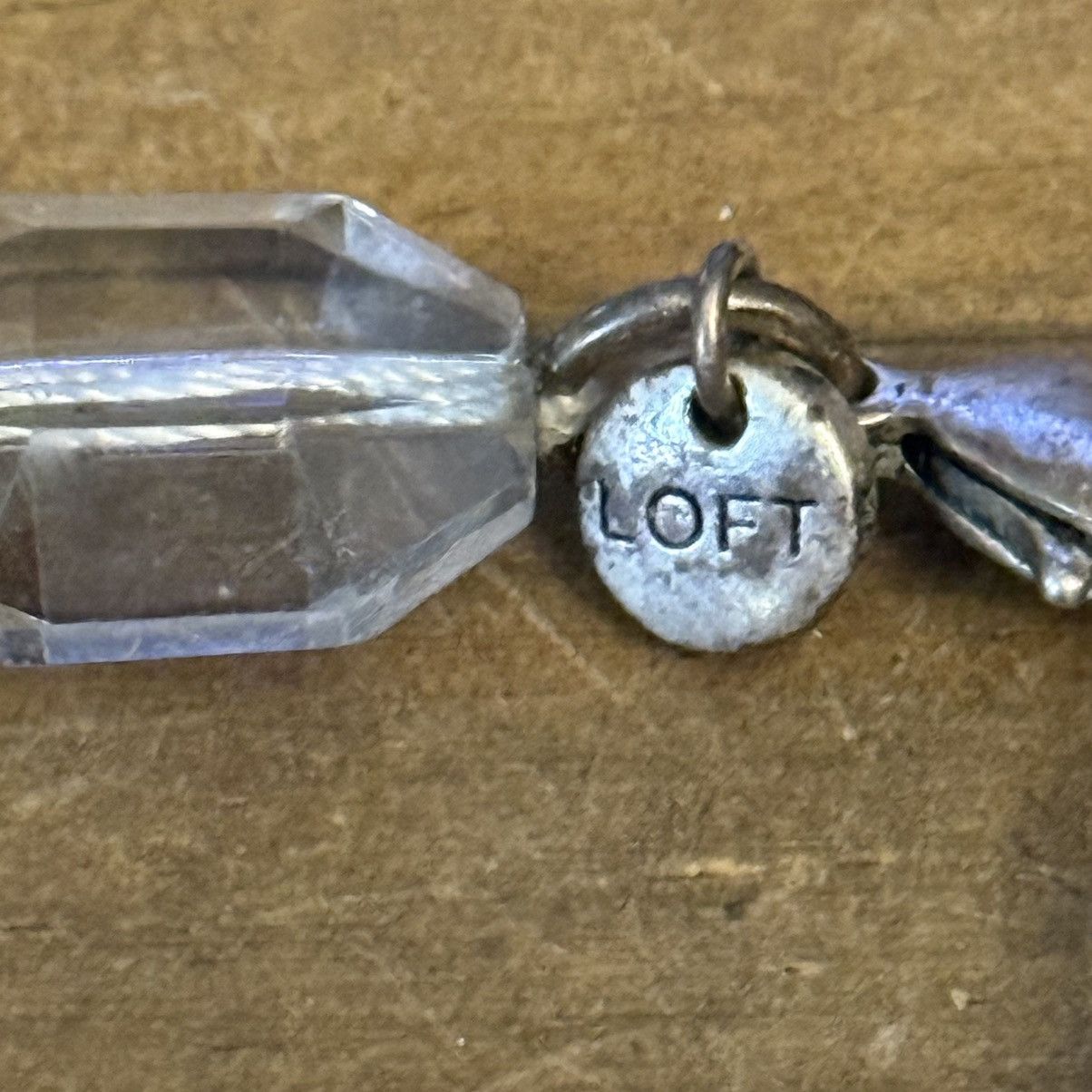Loft Loft long clear crystal and silver tone rolo chain necklace Size ONE SIZE - 5 Thumbnail