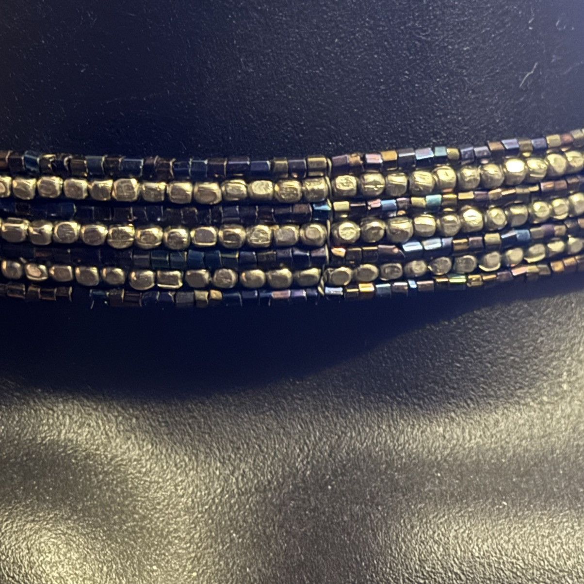 Other Laila Rowe multi strand metallic bead choker cuff necklace Size ONE SIZE - 4 Thumbnail