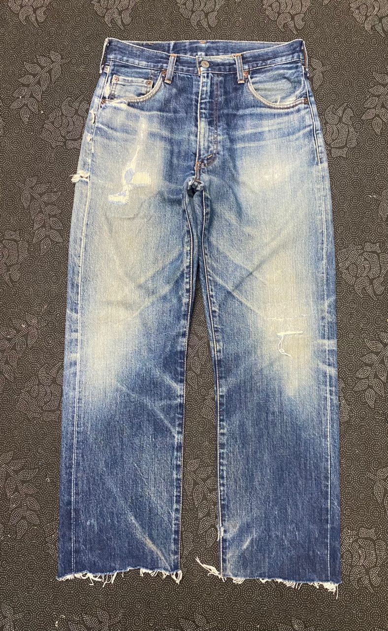 Levi's VINTAGE LEVIS 502 REDLINE SELVEGDE DISTRESSED DENIM Size US 30 / EU 46 - 1 Thumbnail