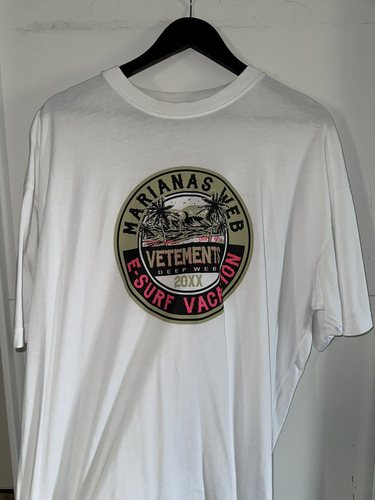 Vetements Vetements Deep Marianas Web Deepweb AW2020 T Shirt