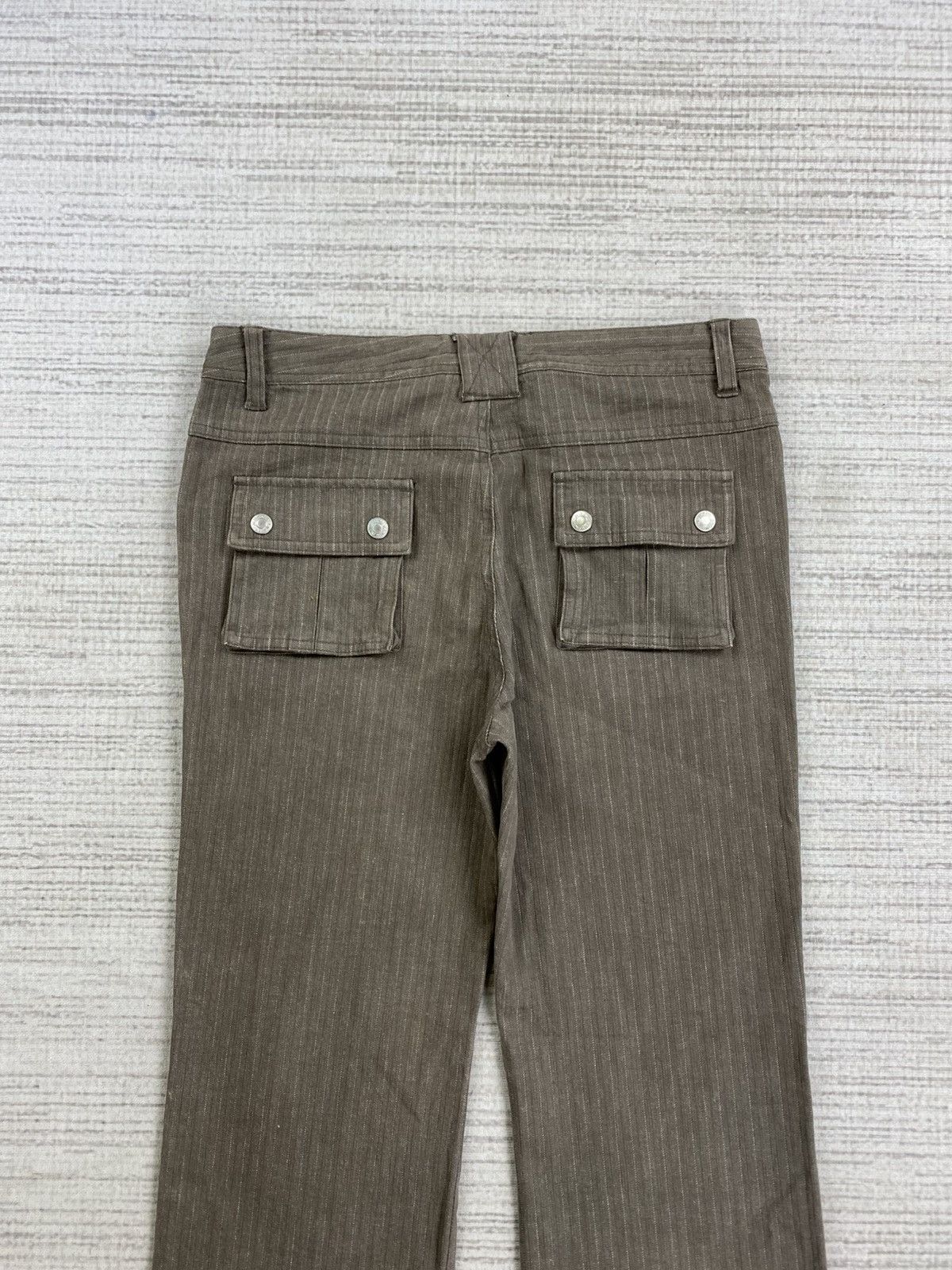 If Six Was Nine × Japanese Brand × Vintage Vintage Flared Johnpionir Jeans Harringbone Bush Pants Size US 29 - 8 Thumbnail