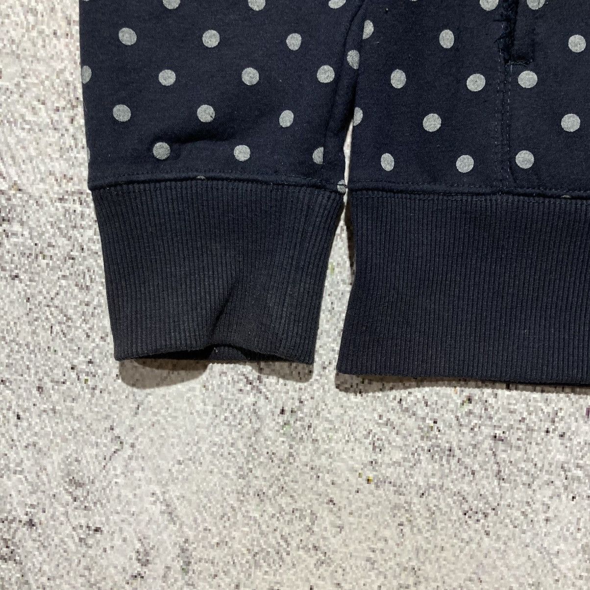 Japanese Brand 2000s GU Polkadot Motif Fur Ziphoodie Navy Lgb Ifsixwasnine Size US M / EU 48-50 / 2 - 7 Thumbnail