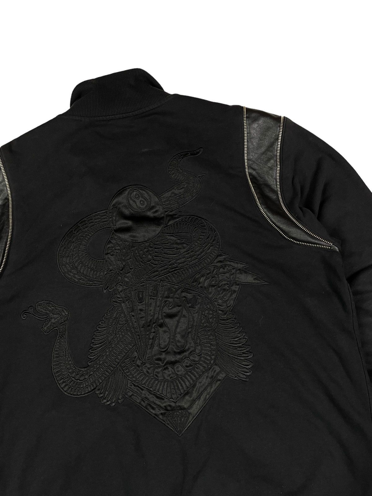 Just Cavalli × Roberto Cavalli × Vintage Vintage Just Cavalli Snake Bomber Button Up Jacket Size US XL / EU 56 / 4 - 5 Thumbnail
