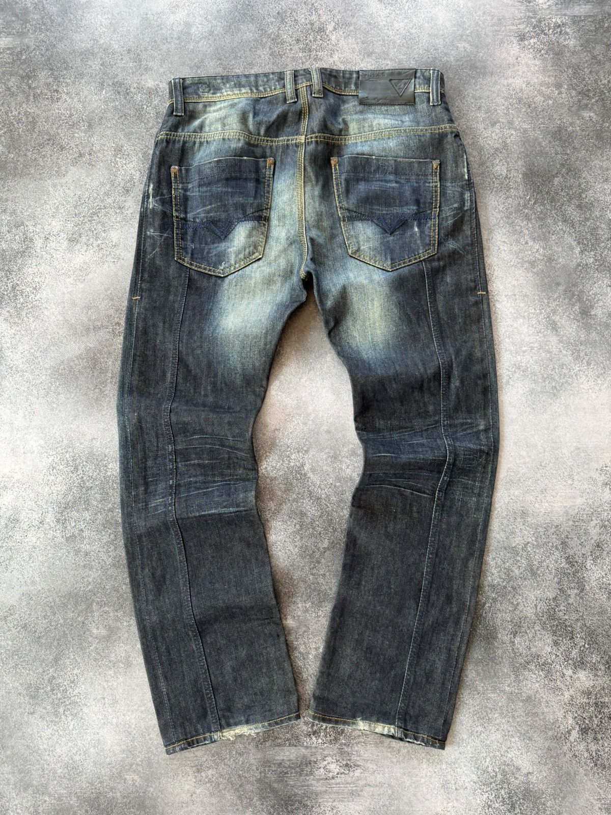 Hysteric Glamour 🔥Guess Distressed Flare Jeans 🔥 Size US 33 - 3 Thumbnail