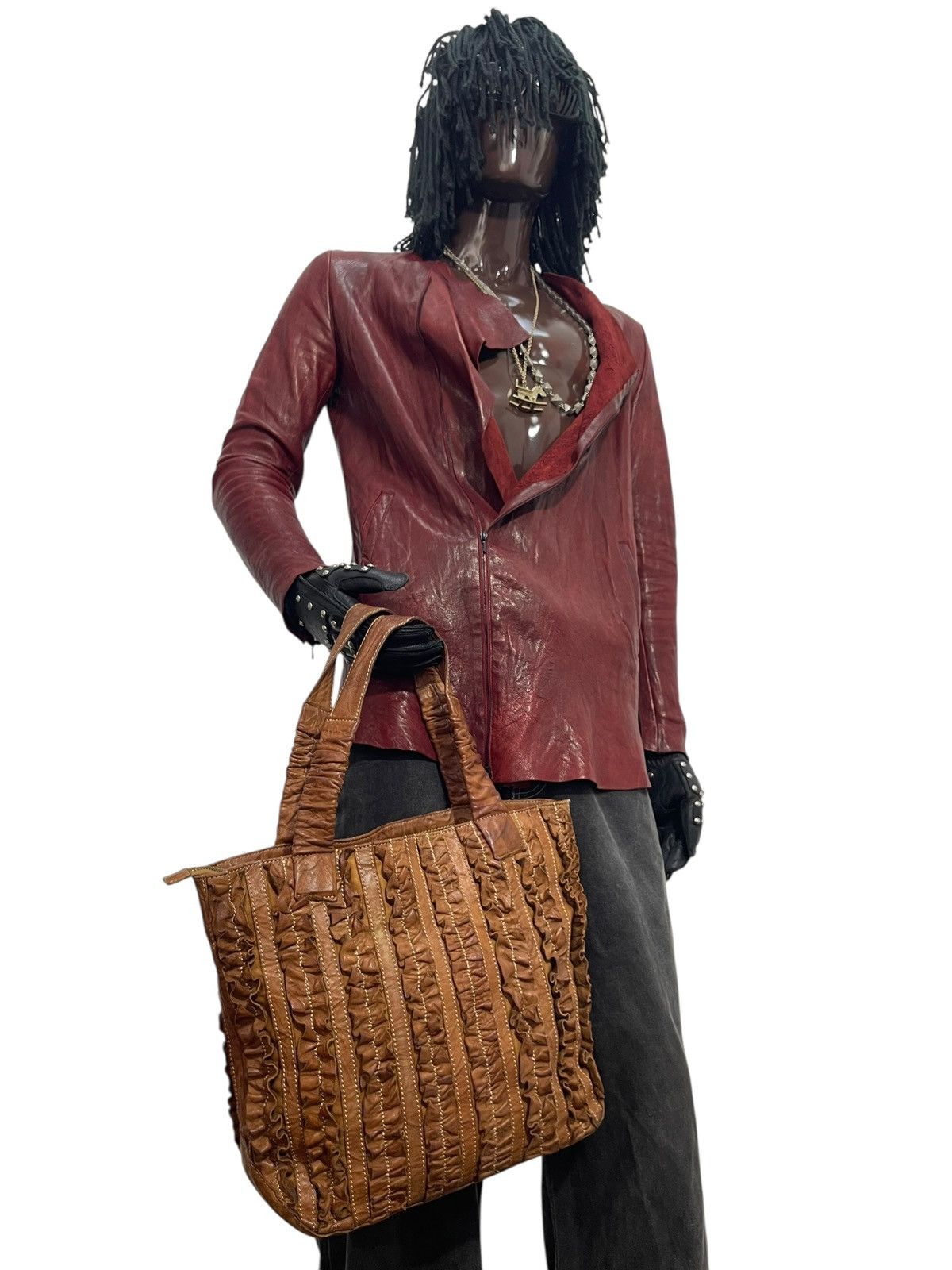 Genuine Leather Full Leather Patina La Pignon Tote Shoulder Bag 7🟩 Size ONE SIZE - 5 Thumbnail