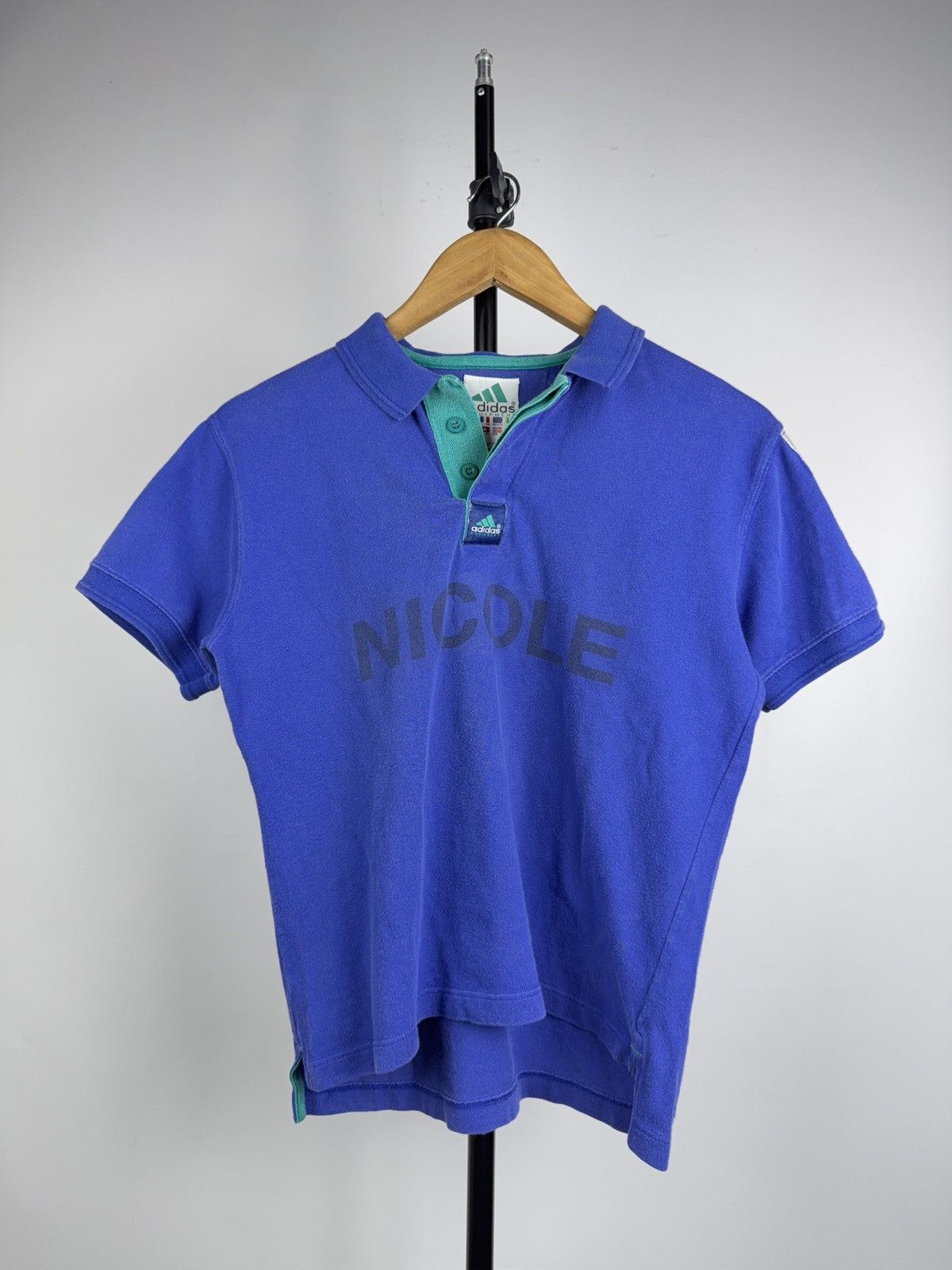 Adidas Adidas Equipment Tennis Polo Nicole Vintage 90s Blue Shirt Size L / US 10 / IT 46 - 1 Thumbnail