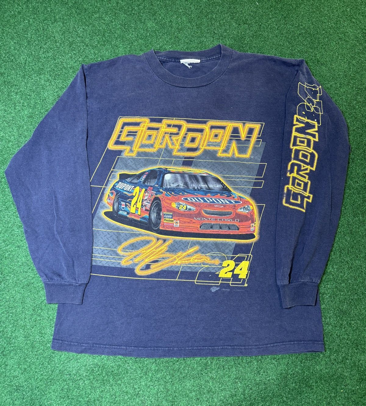 NASCAR × Vintage Vintage Jeff Gordon Monte Carlo Du Pont Long Sleeve T Shirt Size US M / EU 48-50 / 2 - 1 Thumbnail