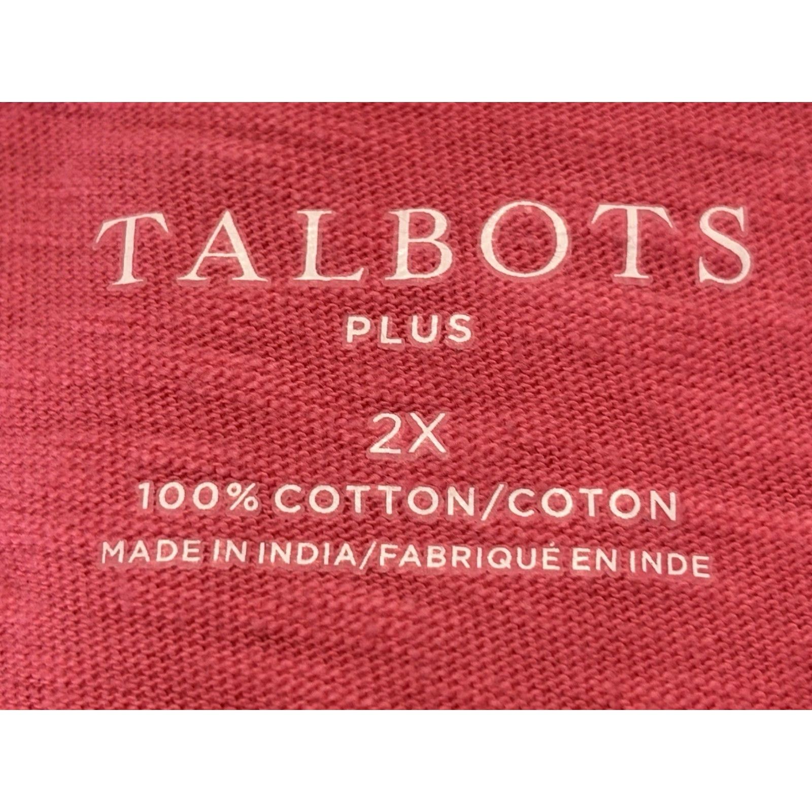 Talbots VINTAGE Talbots Floral Embroidered Square Neck Shirt Plus 2X Pink Short Sleeve Womens Size XXL / US 16-18 / IT 52-54 - 6 Thumbnail