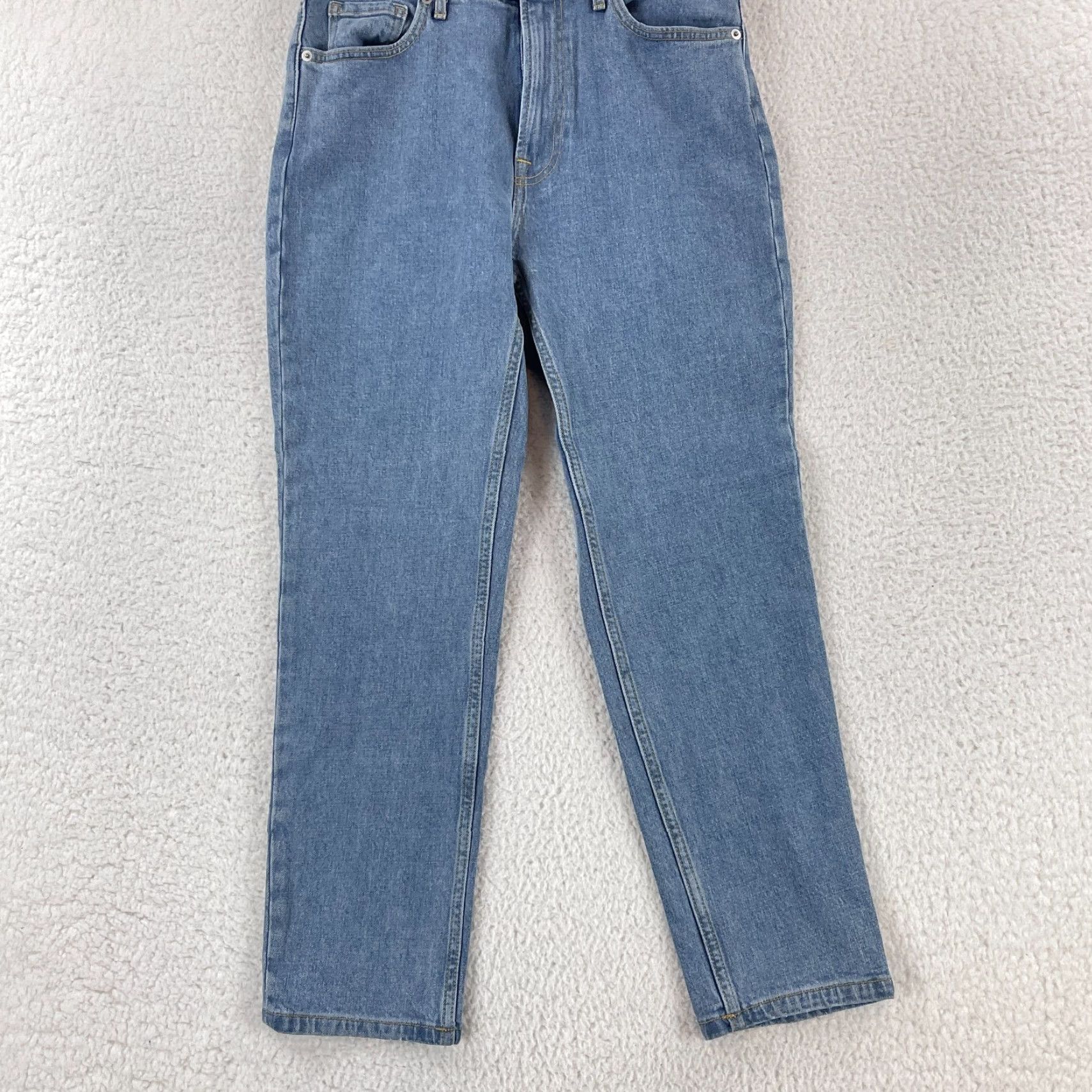 Everlane Everlane The Original Cheeky Jean Womens Crop Jeans 28 Blue Regular Size 28 Cotton Denim 90s School Modern Fit Womens Size 28" / US 6 / IT 42 - 3 Thumbnail