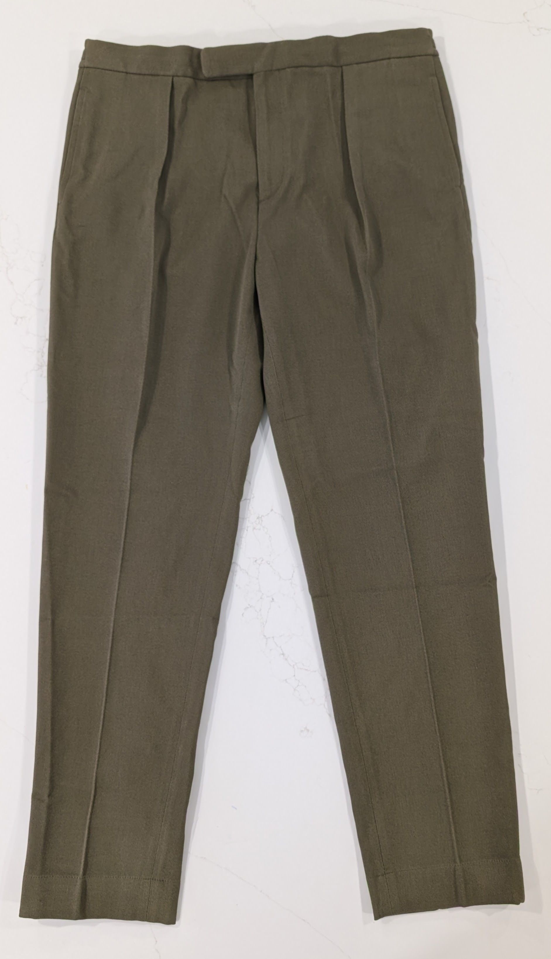 Ralph Lauren Purple Label Ralph Lauren Purple Label Davis Dress Trousers 38 Olive Size US 38 / EU 54 - 1 Thumbnail