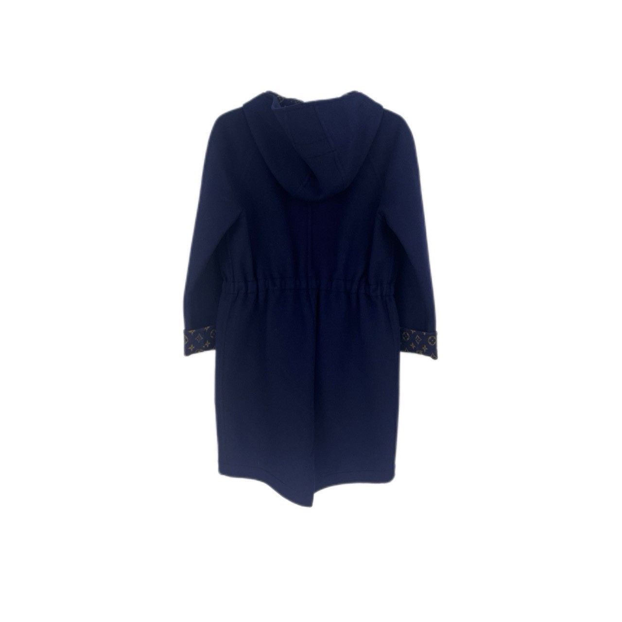 Louis Vuitton Louis Vuitton Wool hooded coat with classic logo on blue le Size US M / EU 48-50 / 2 - 2 Thumbnail