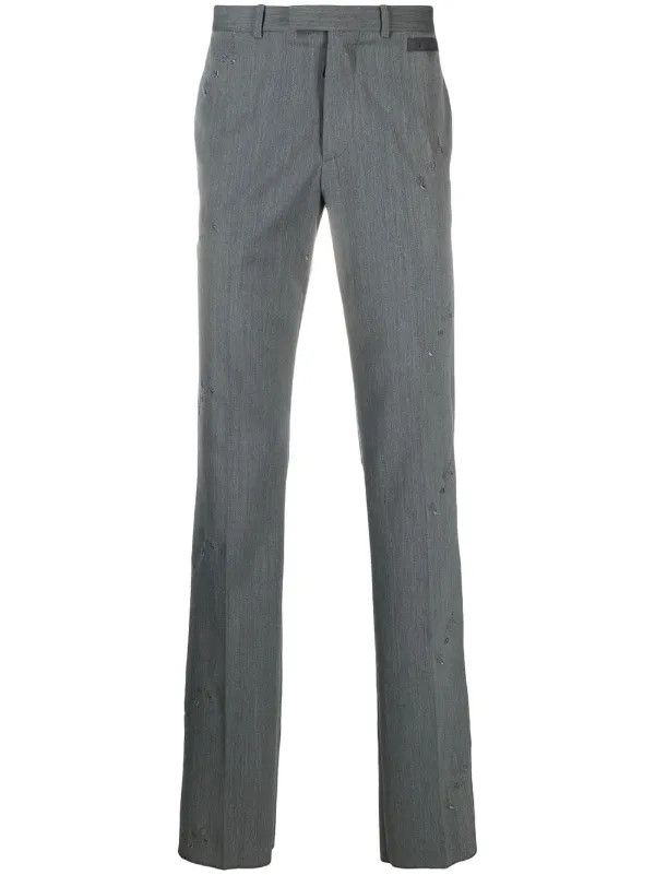 Off-White o1gr1nt0125 Ow Allover Industrial Belt Pant in Grey Size US 30 / EU 46 - 1 Thumbnail