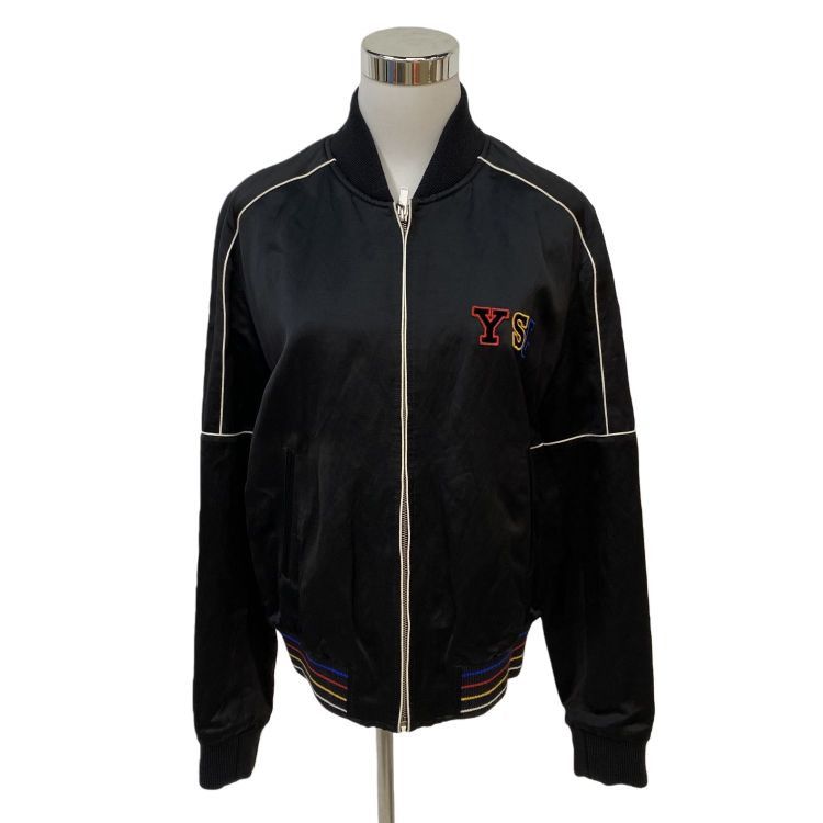 Saint Laurent Paris Saint Laurent Embroidered Logo Bomber Jacket Size 46 Size US S / EU 44-46 / 1 - 1 Thumbnail