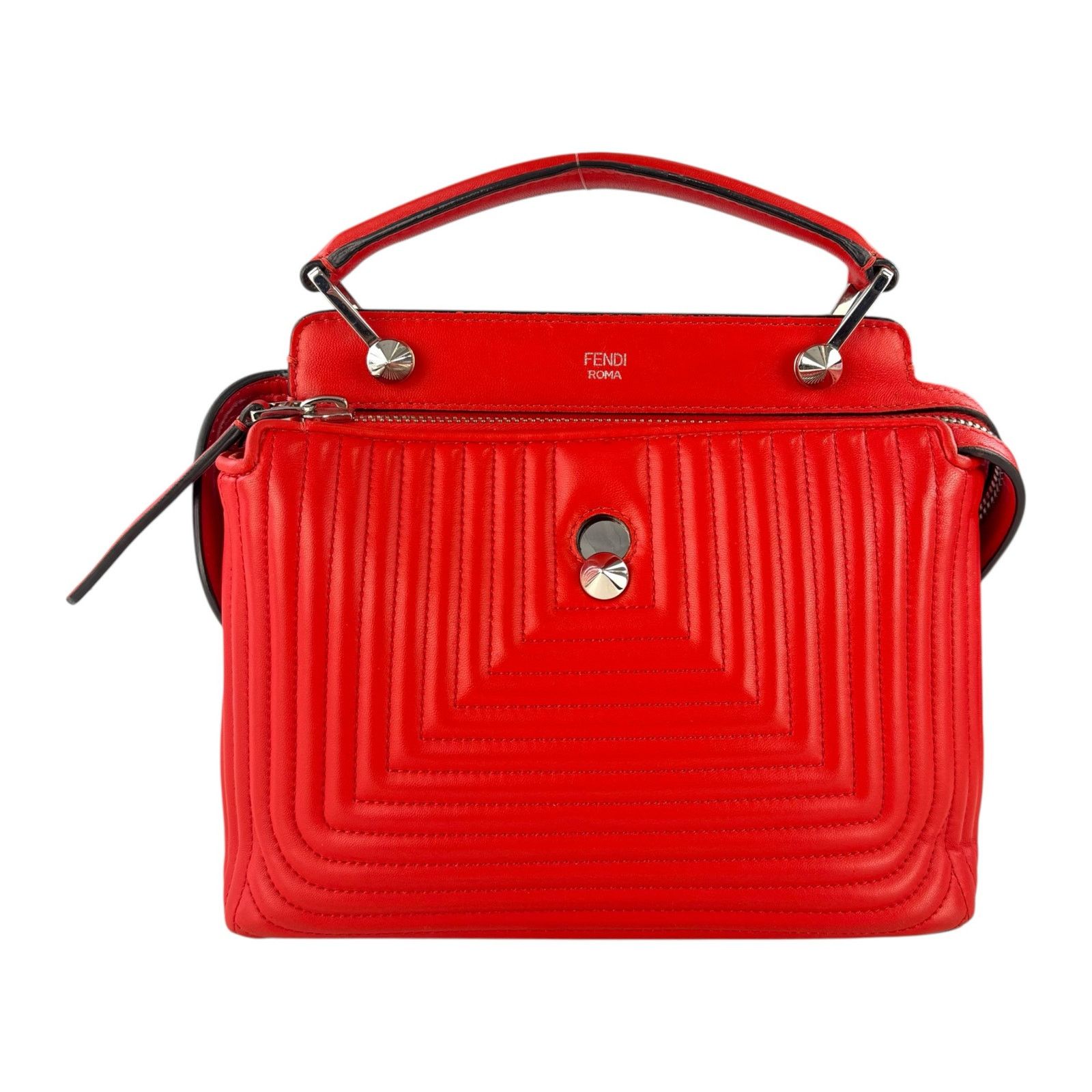 Fendi Fendi Dotcom Click Quilted Leather Shoulder Bag Size ONE SIZE - 1 Thumbnail