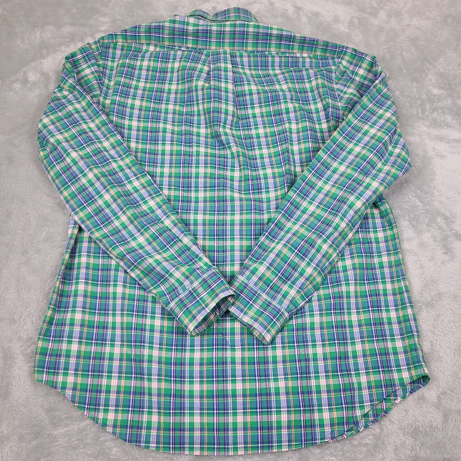 Polo Ralph Lauren Polo Ralph Lauren Shirt Mens L Green Plaid Regular Fit Butto Size US L / EU 52-54 / 3 - 6 Thumbnail