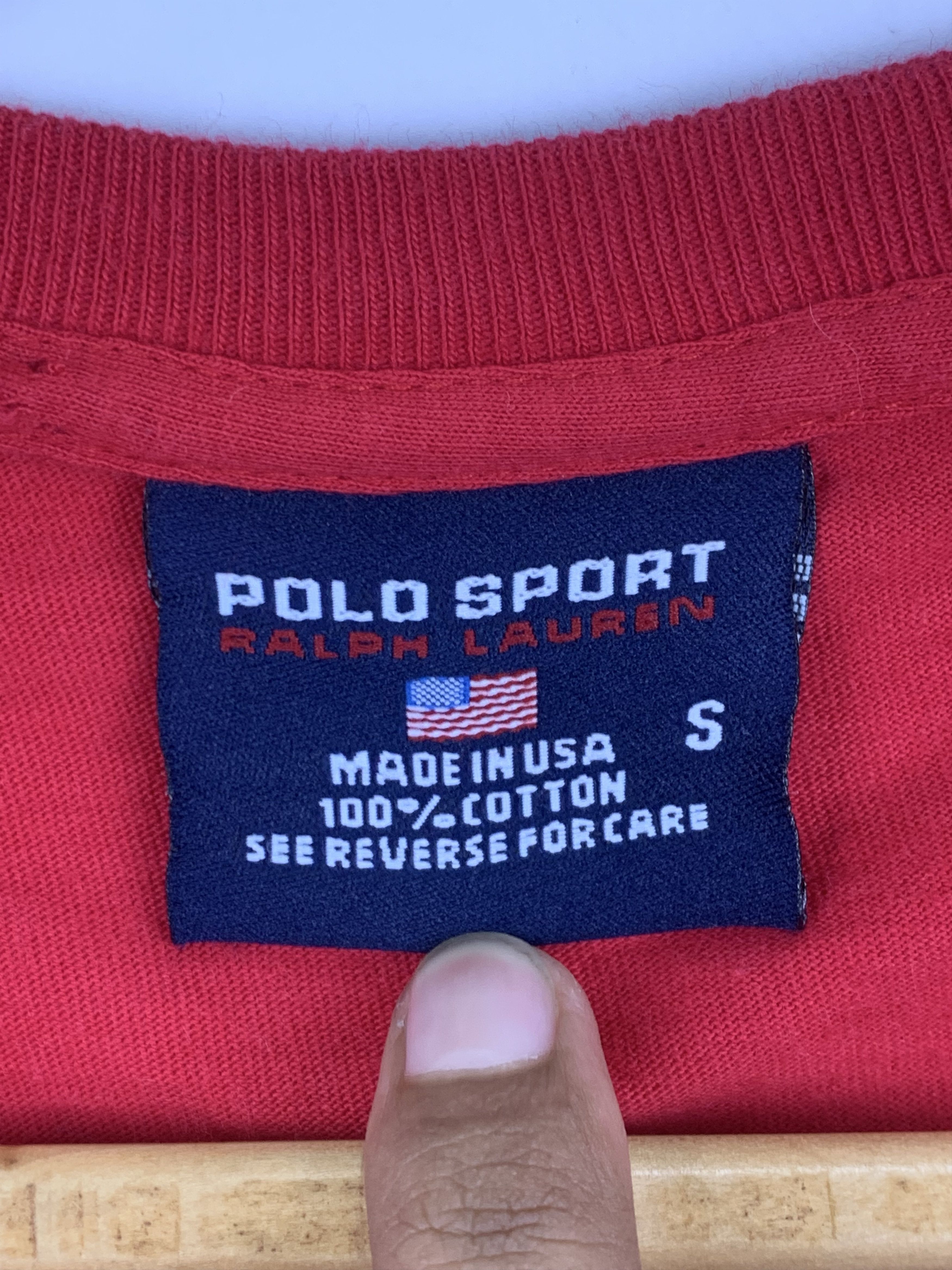 Polo Ralph Lauren × Vintage 90s Vintage Polo Ralph Lauren Made In Usa T Shirt TA0092 Size US S / EU 44-46 / 1 - 5 Thumbnail