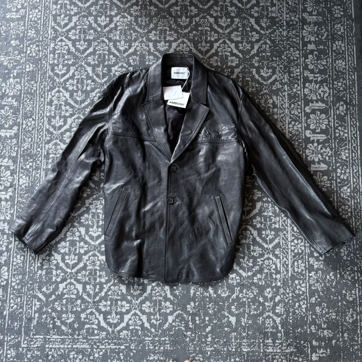 Ambush Design Ambush leather deconstructed jacket rare moto Size US M / EU 48-50 / 2 - 12 Thumbnail