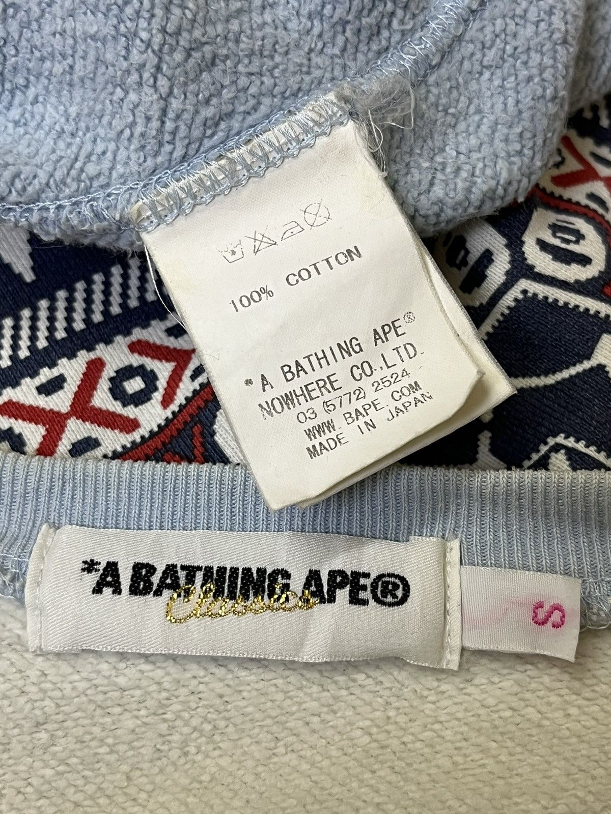 Bape A BATHING APE BAPE NATIVE NAVAJO CREWNECK SWEATSHIRT Size S / US 4 / IT 40 - 10 Thumbnail