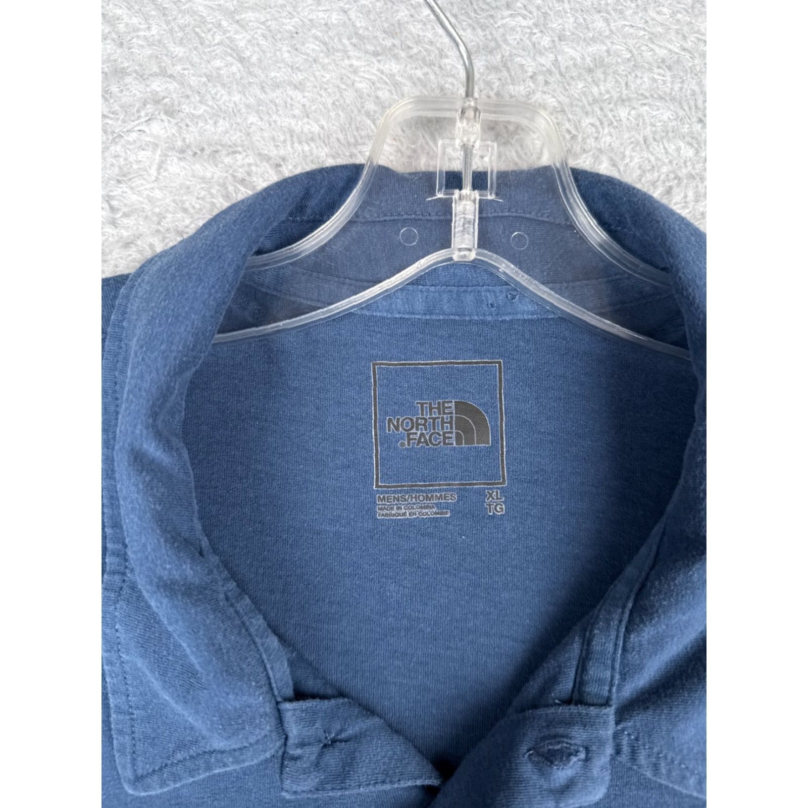 The North Face The North Face Polo Shirt Men XL Blue Cotton Blend Short Sleeve Golf Polo - Regular Fit, Button-Front, Embroidered Logo, Outdoor Performance, Men Size US XL / EU 56 / 4 - 7 Thumbnail