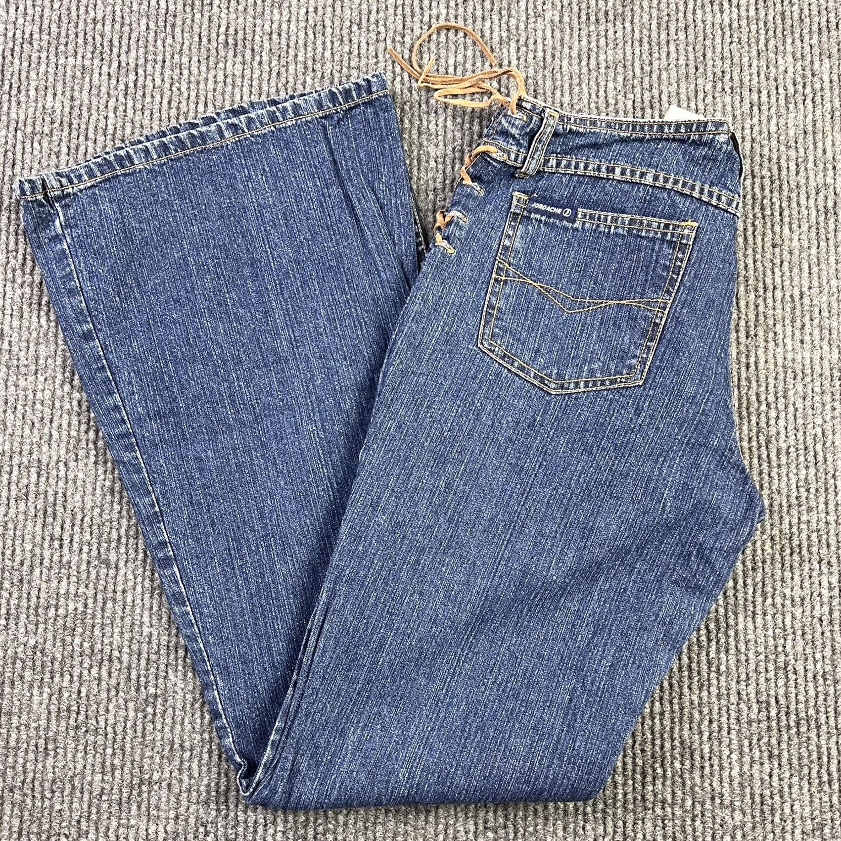 Jordache VINTAGE Jordache Jeans Bootcut Blue Denim Women 7/8 Midrise 32 Inseam 100% Cotton Bell Bottoms Regular Rise Womens Size 7/8 So Cute Size 28" / US 6 / IT 42 - 4 Thumbnail