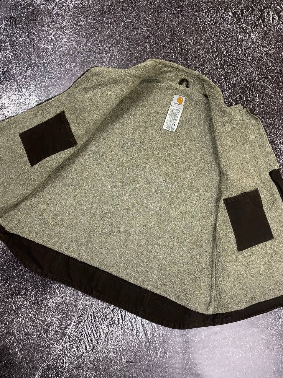 Carhartt × Vintage Vintage Carhartt Sherpa Lined Faded Vest Jacket USA Size L / US 10 / IT 46 - 8 Thumbnail