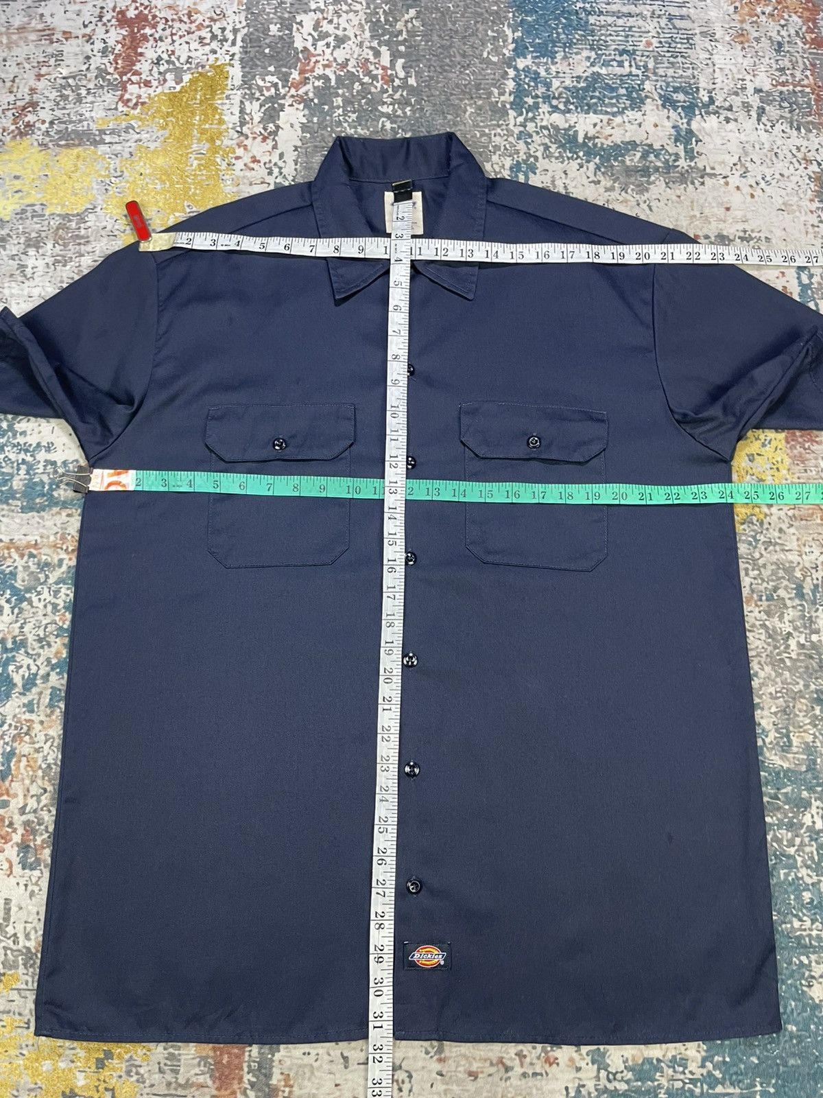 Dickies Vintage Dickies Back Graphic Button Down Work Shirt Size US L / EU 52-54 / 3 - 9 Thumbnail