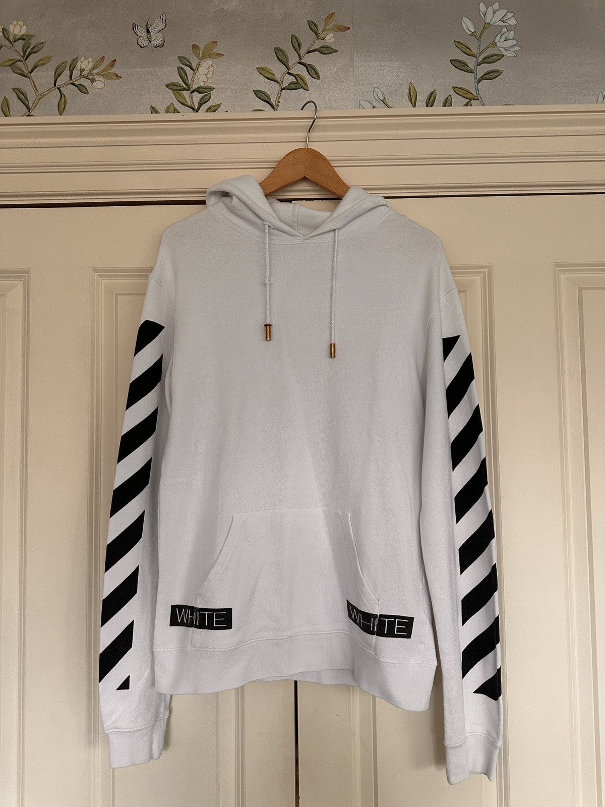 Off-White OFF-WHITE Blue Collar Hooded Sweatshirt Size US S / EU 44-46 / 1 - 1 Thumbnail