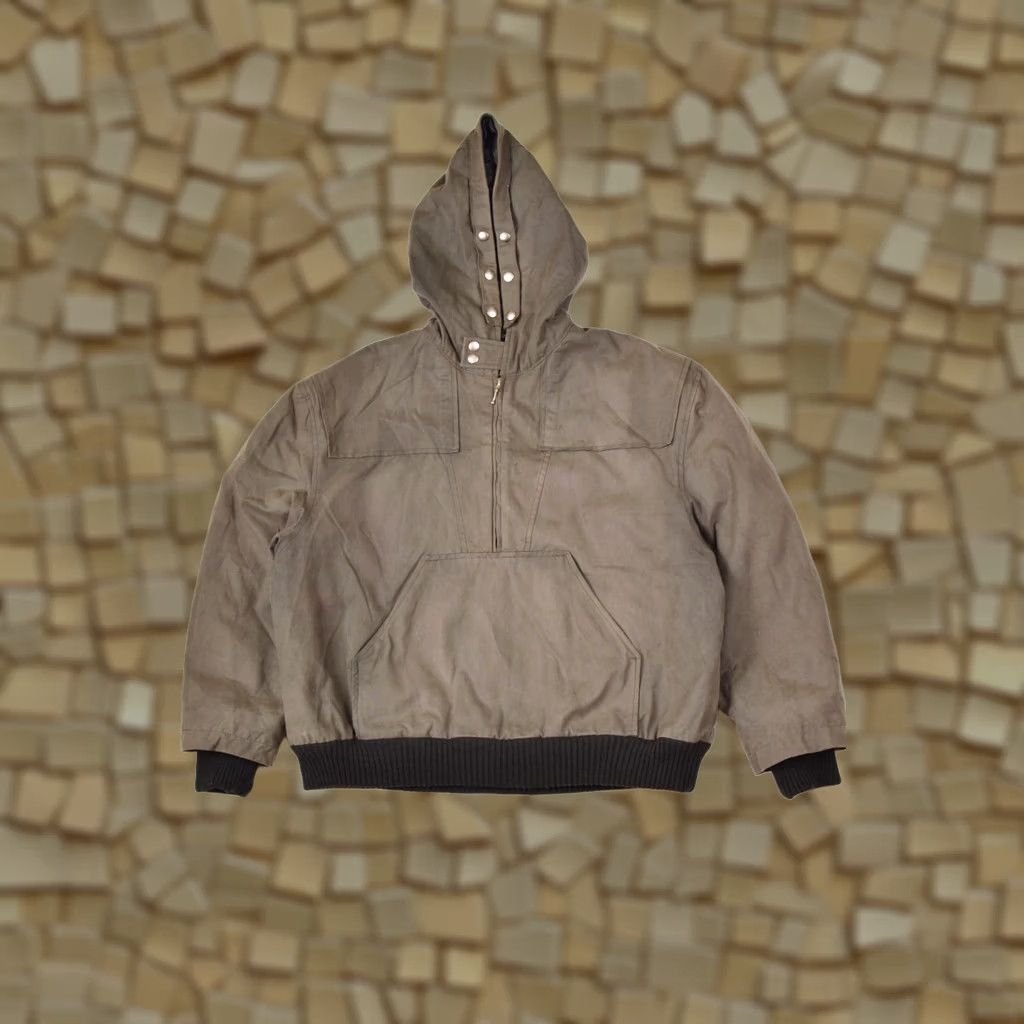 Les Hommes VINTAGE Les Hommes Wax Cotton Anorak Jacket Made in Belgium Size 54 Gray Mens Jacket Size US L / EU 52-54 / 3 - 1 Thumbnail