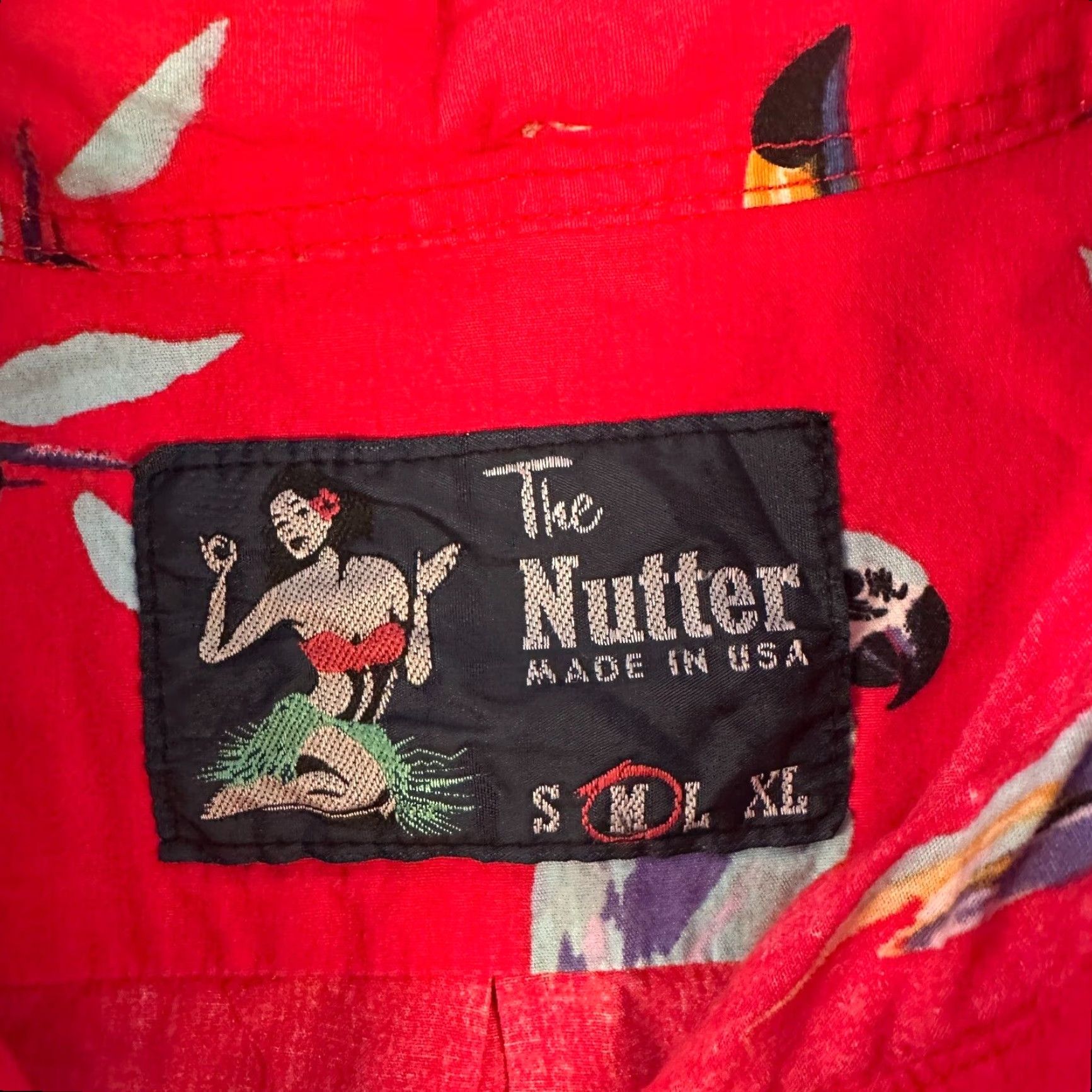 Chubbies Chubbies Button-Up Shirt Mens Medium Red Birds Print Made In USA Size US M / EU 48-50 / 2 - 4 Thumbnail