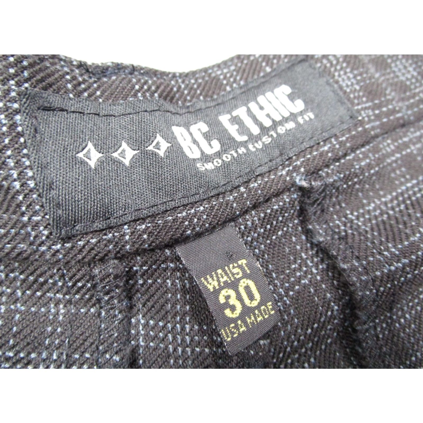 Etro VINTAGE BC ETHIC Pants Mens 30 Black Sanford 30x30 Chino Slim Straight Logo 90s Mens Size US 30 / EU 46 - 2 Thumbnail