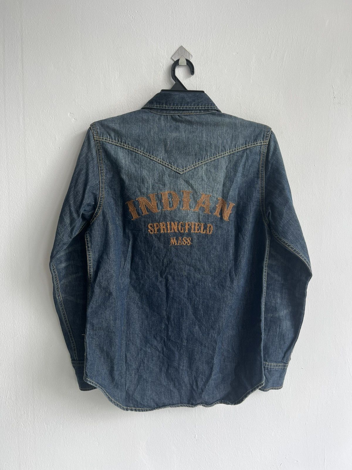 Indian Motorcycle Indian Motocycle Embroidery Turquoise Snap Western Shirt Jkt Size US M / EU 48-50 / 2 - 2 Thumbnail