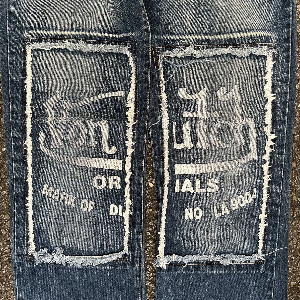 Von Dutch USA Made Vintage Von Dutch Patchwork Jeans Y2K 90s Baggy Size US 34 / EU 50 - 3 Thumbnail