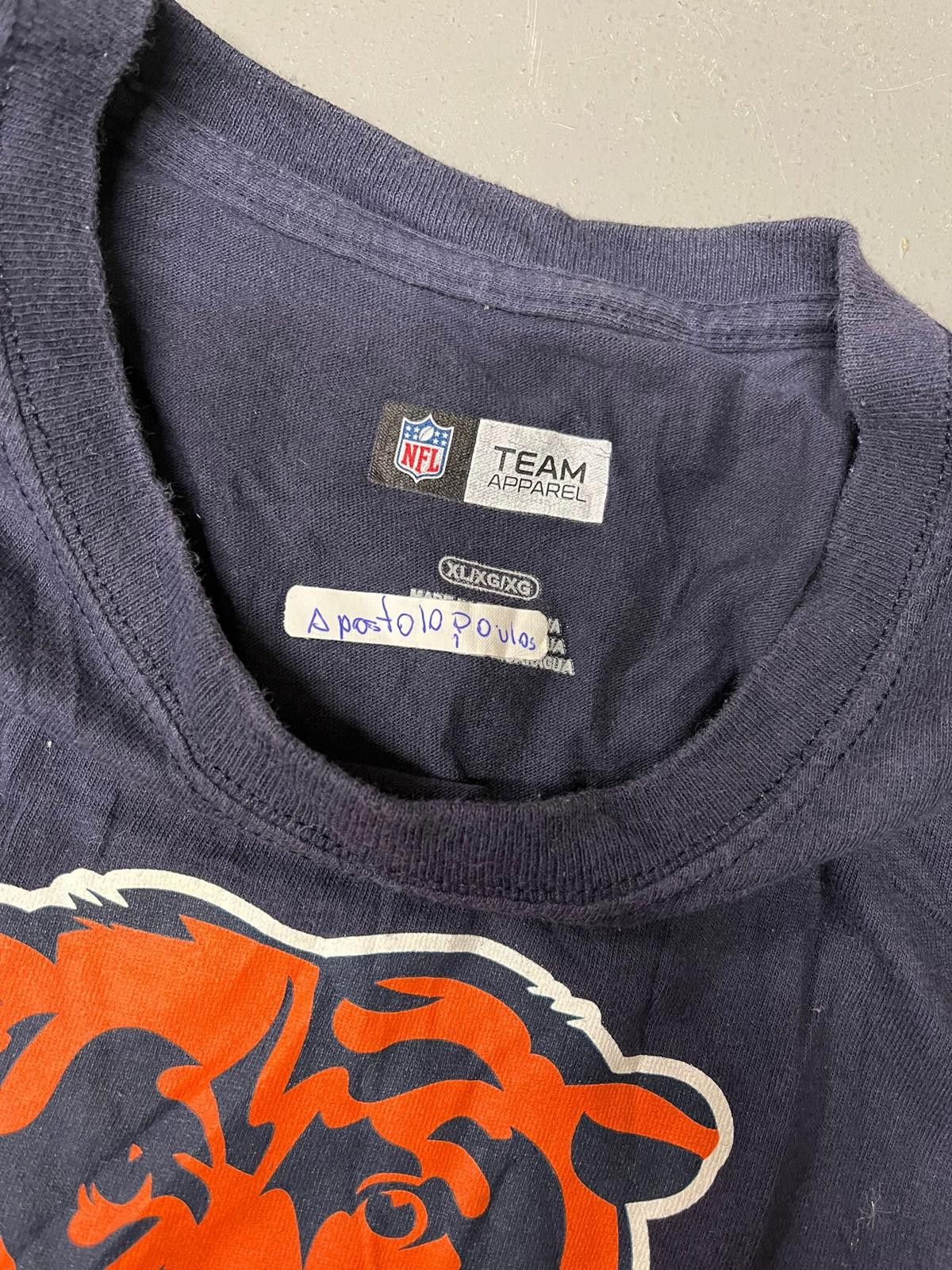 Designer Chicago Bears NFL Team Apparel T-Shirt - Vintage Style Size US XL / EU 56 / 4 - 3 Thumbnail
