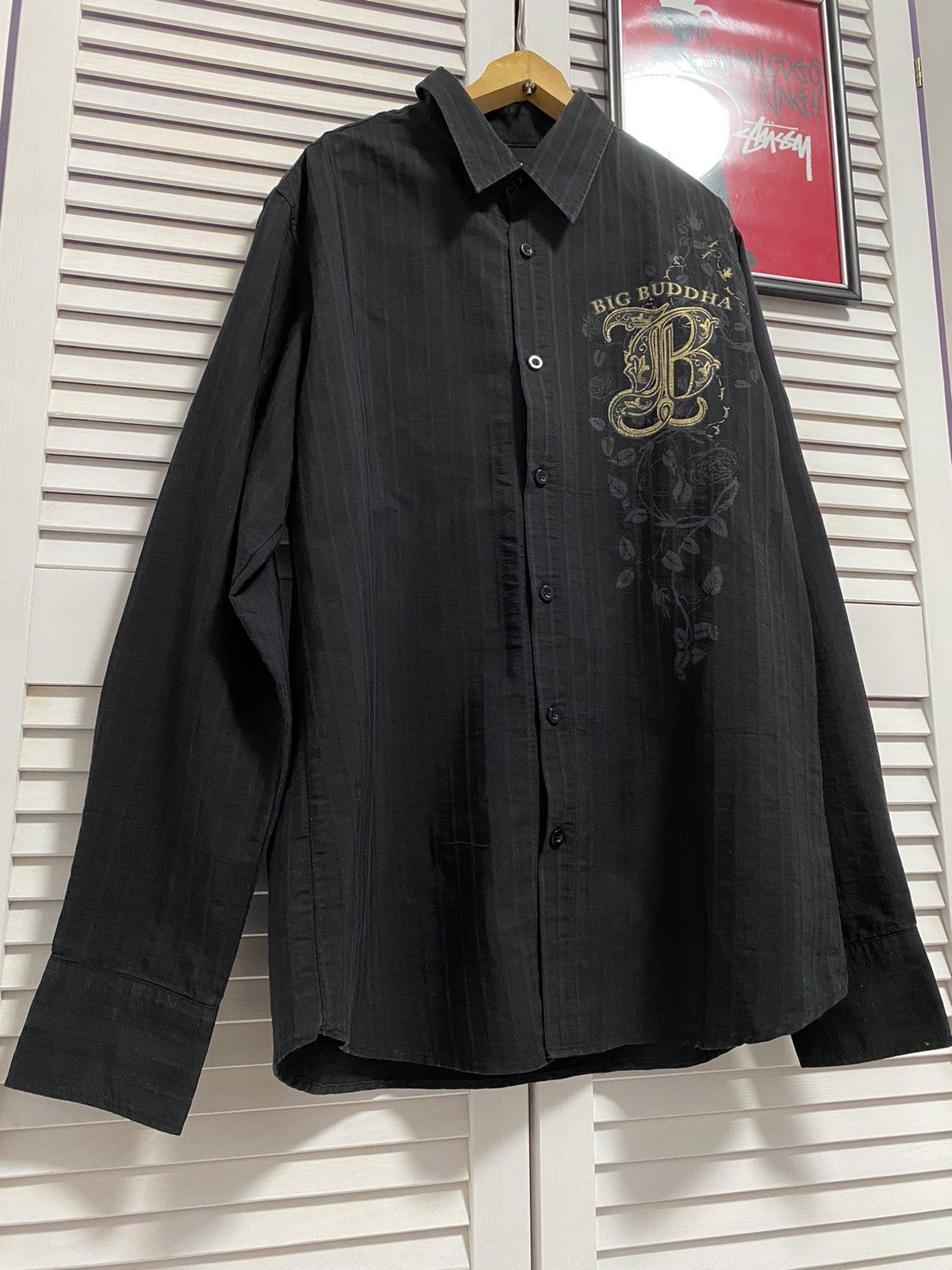Buddha to Buddha Vintage Shirt Button Up Big Buddha Striped Avant Garde Style Size US M / EU 48-50 / 2 - 3 Thumbnail