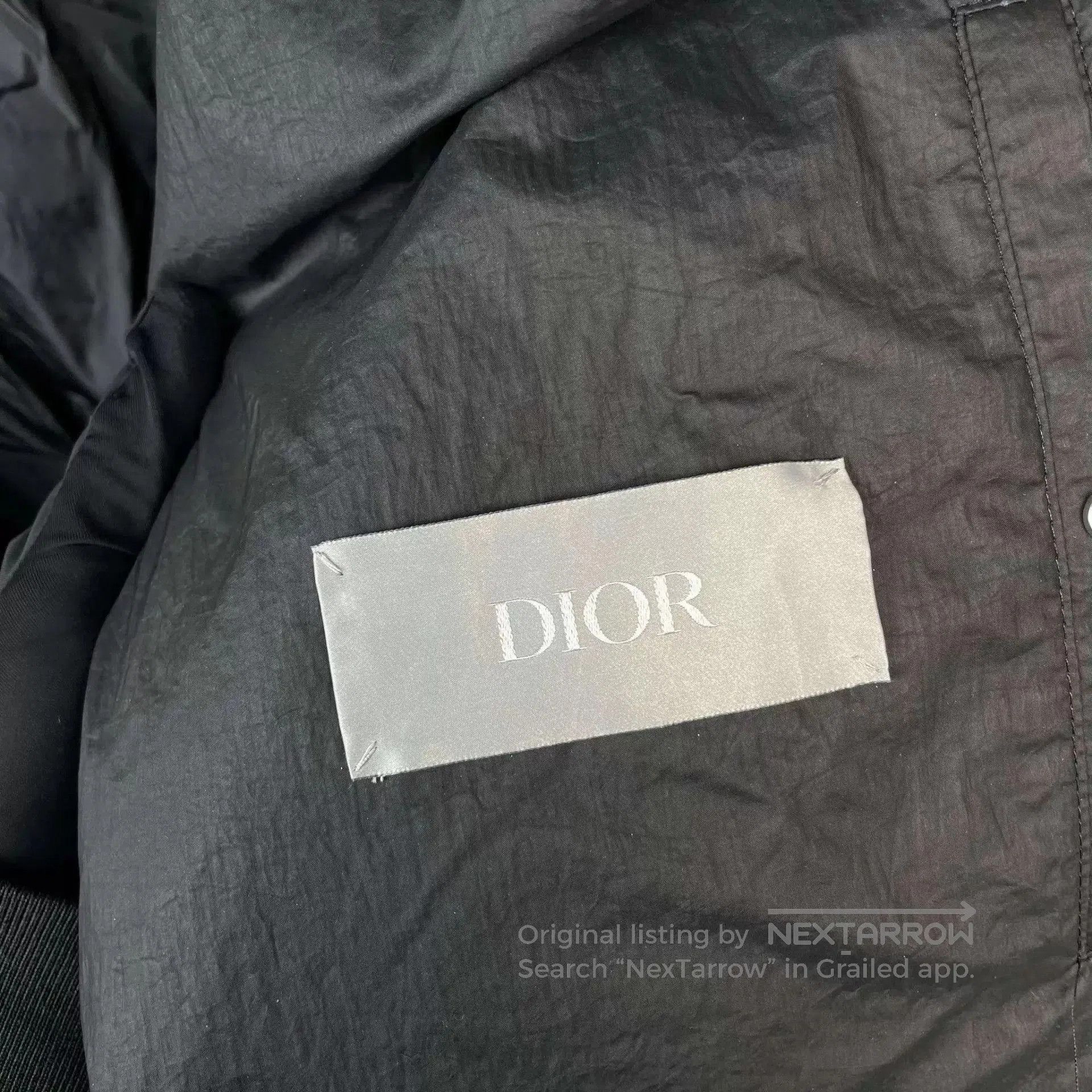 Dior Black Lightweight Button-Front Jacket - Size L. Size US L / EU 52-54 / 3 - 3 Thumbnail