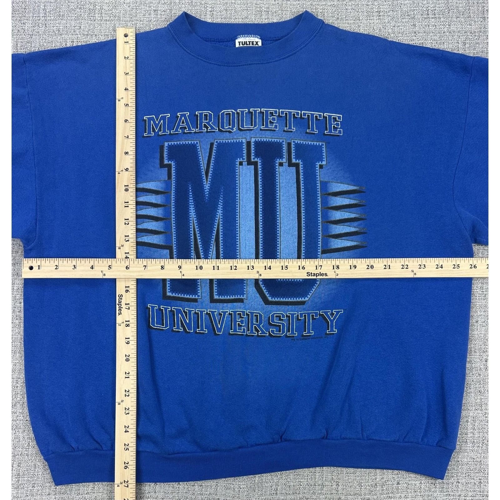 Tultex Marquette Golden Eagles Sweatshirt Sz 2XL Basketball USA 90 Size US XXL / EU 58 / 5 - 3 Thumbnail