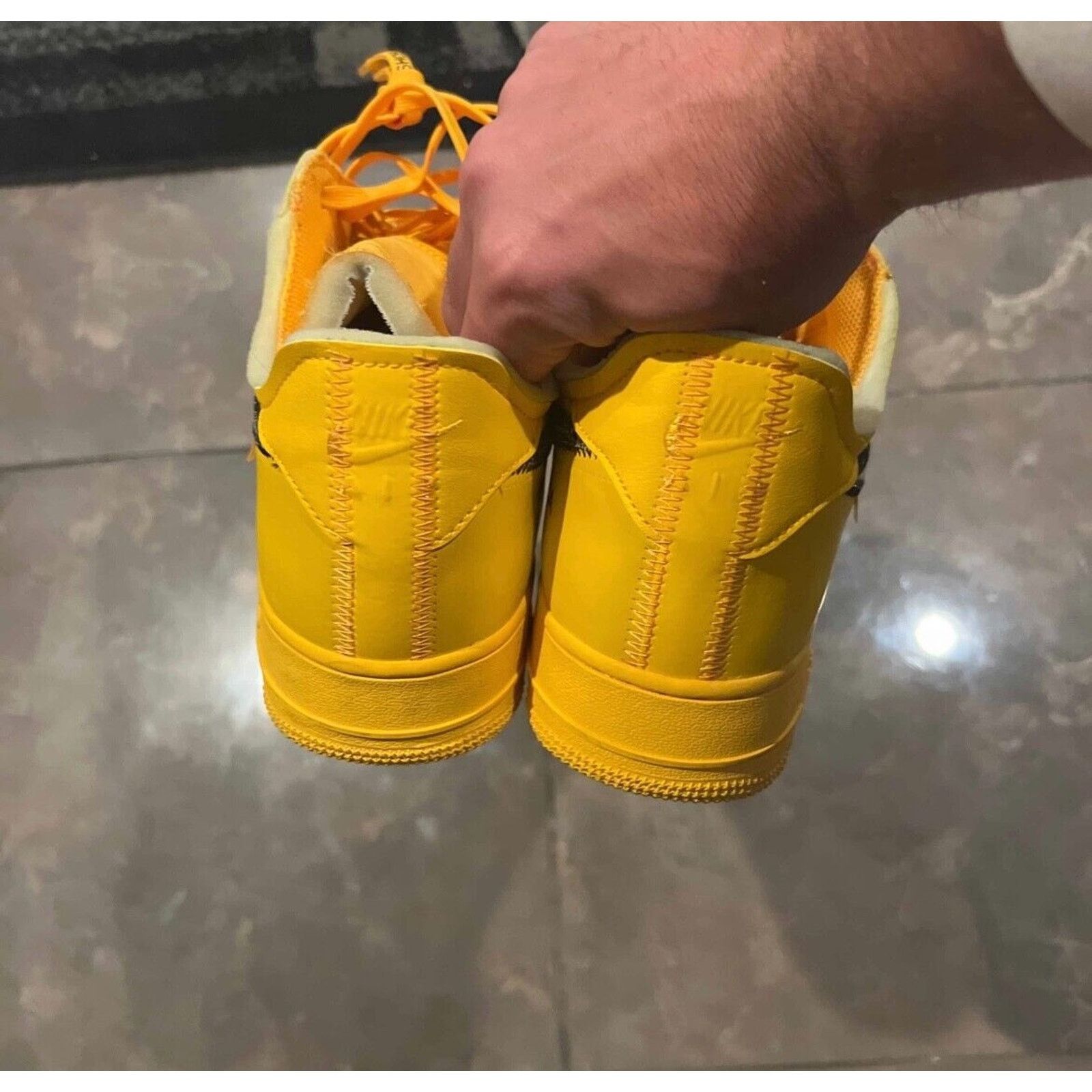 Off-White Size 13- Off White air force 1 lemonade DD1876-700 Size US 13 / EU 46 - 4 Thumbnail