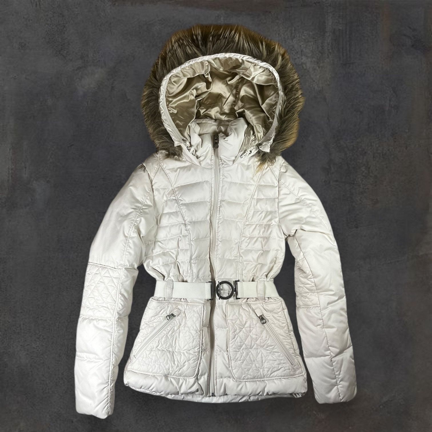 The North Face Women's Size XS Beige Nuptse Jacket Puffer