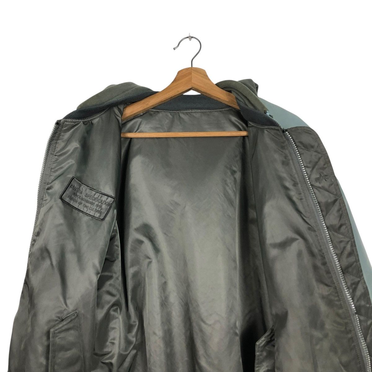 Alpha Industries 🔥VINTAGE REVERSIBLE BOMBER JACKET ALPHA INDUSTRIES BIG LOGO Size US L / EU 52-54 / 3 - 14 Thumbnail