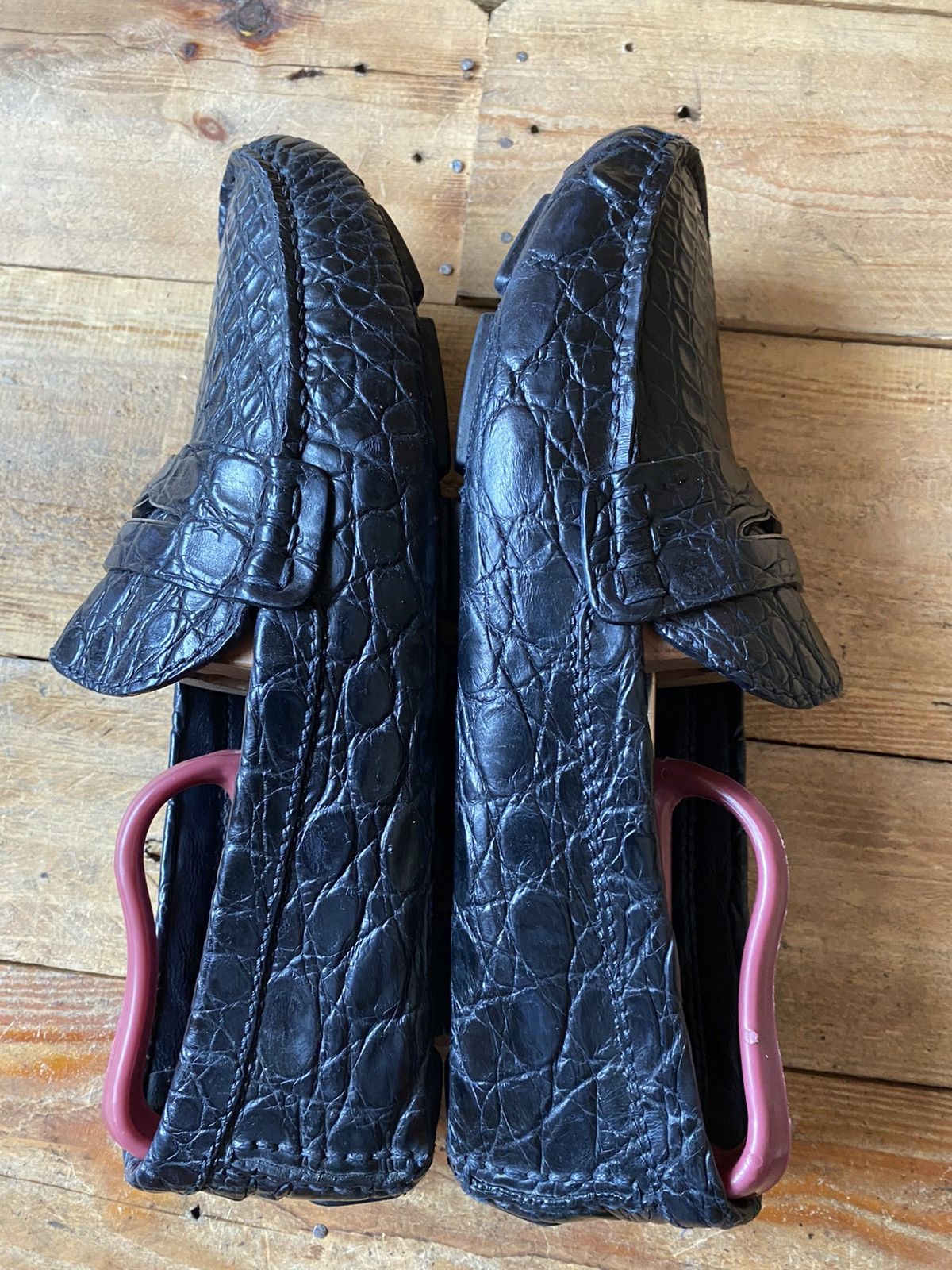 Louis Vuitton Louis vuitton black exotic crocodile loafers uk sz7 US 8 Size US 8 / EU 41 - 9 Thumbnail